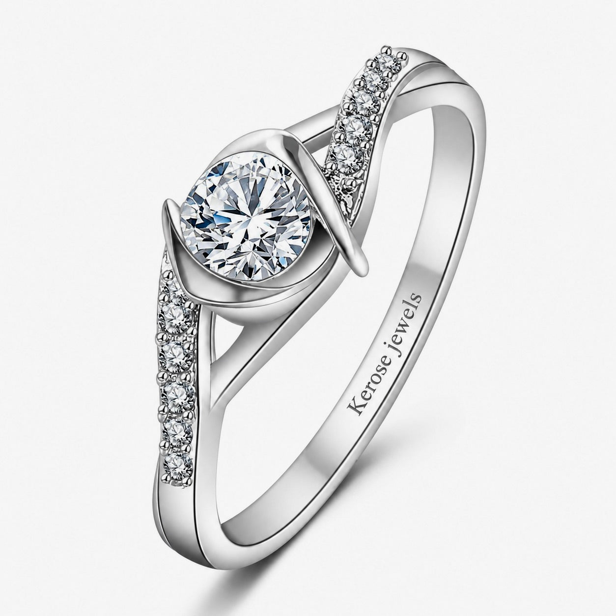 Solitaire Bloom Engagement Ring