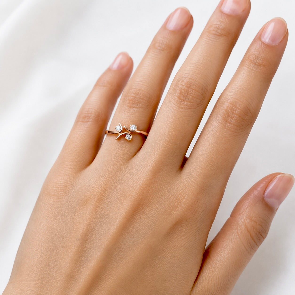 Trio Swirl Ring