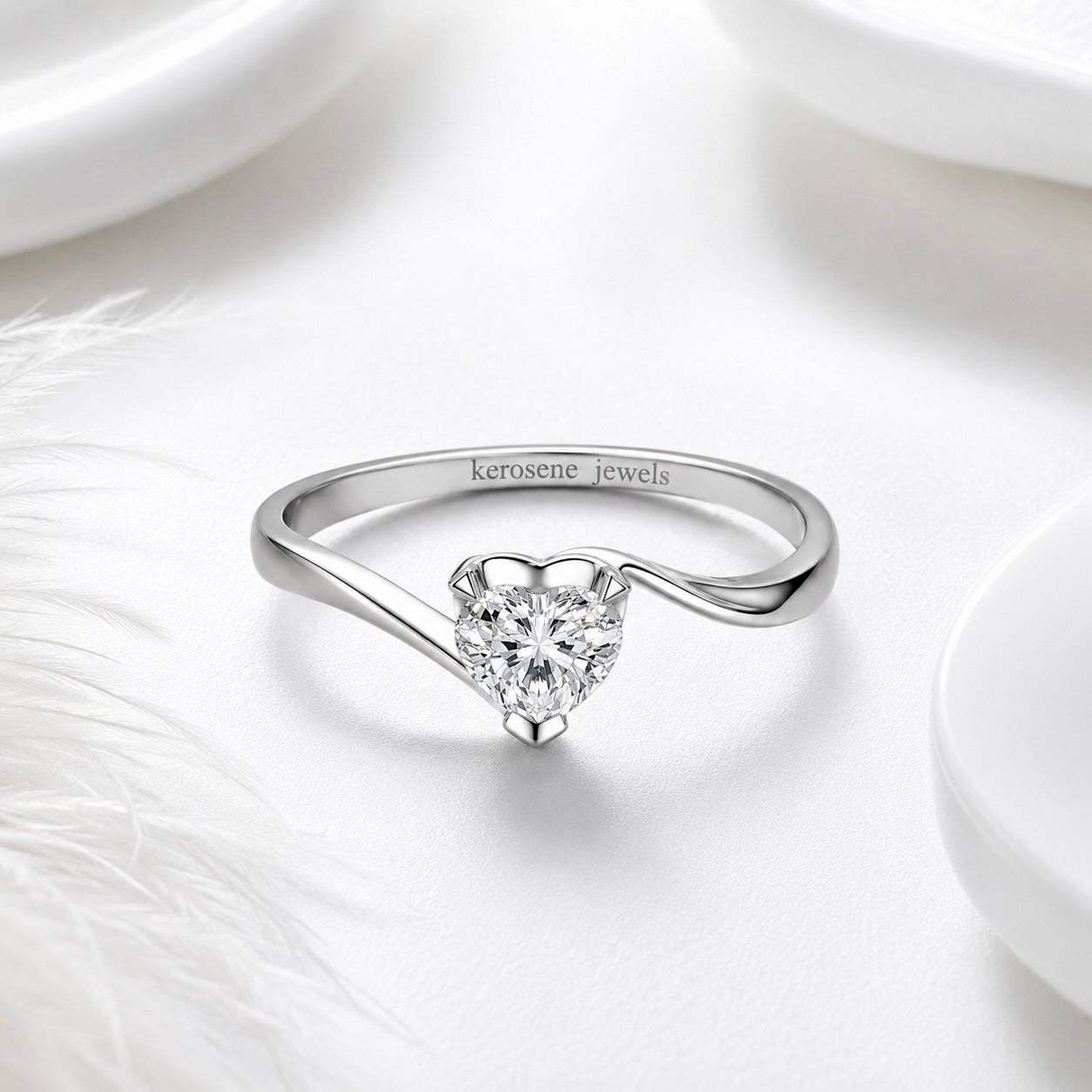 Heart-Shaped Solitaire Ring
