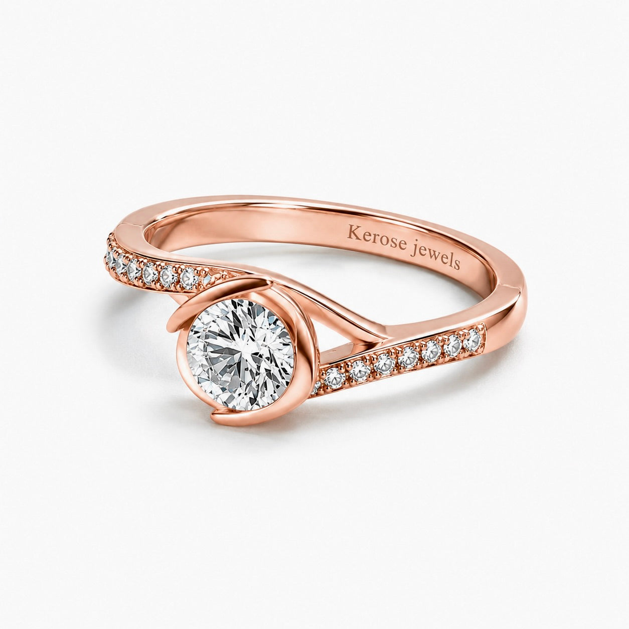 Solitaire Bloom Engagement Ring