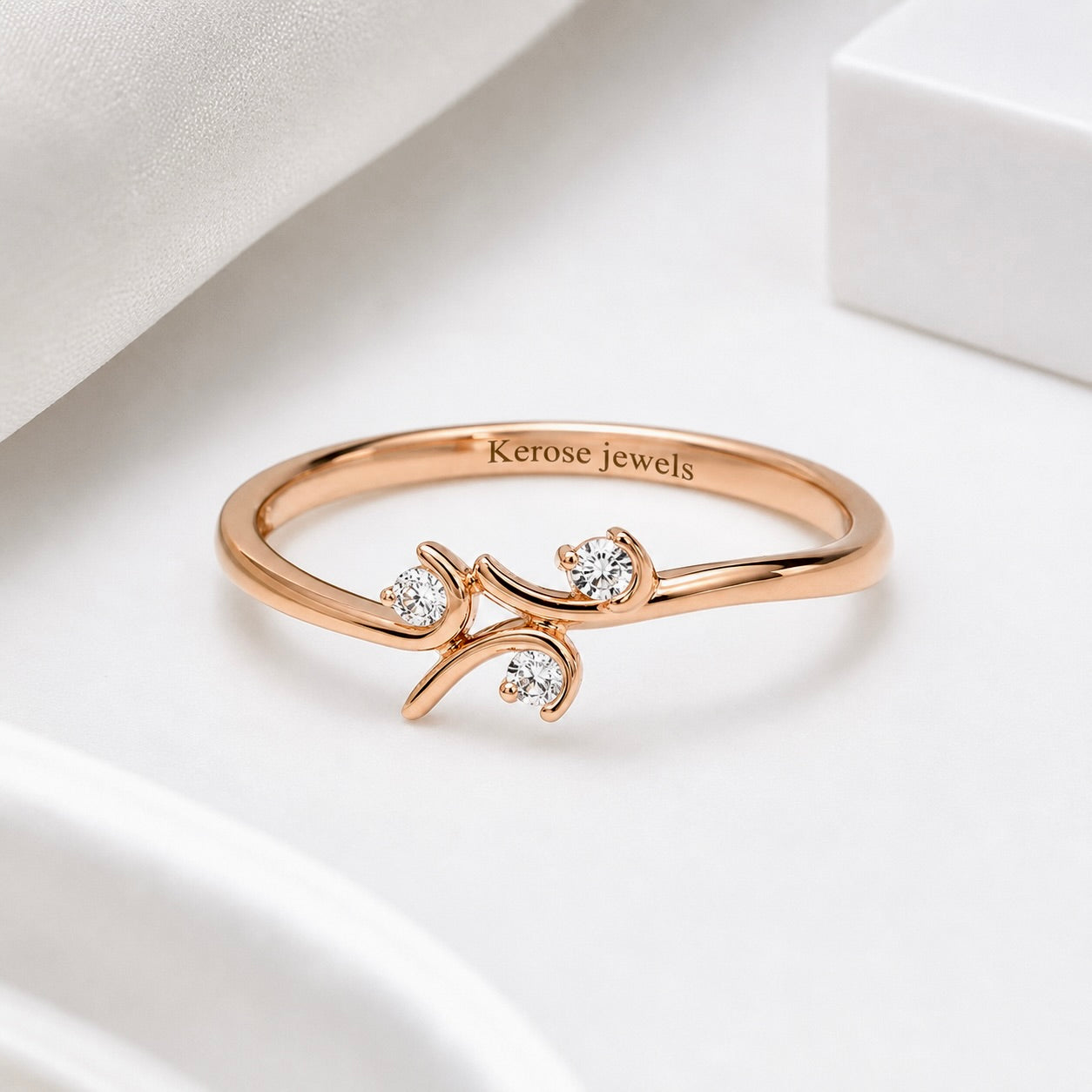 Trio Swirl Ring