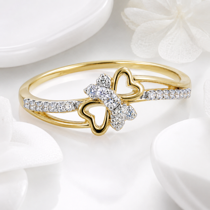 Double Heart  Ring