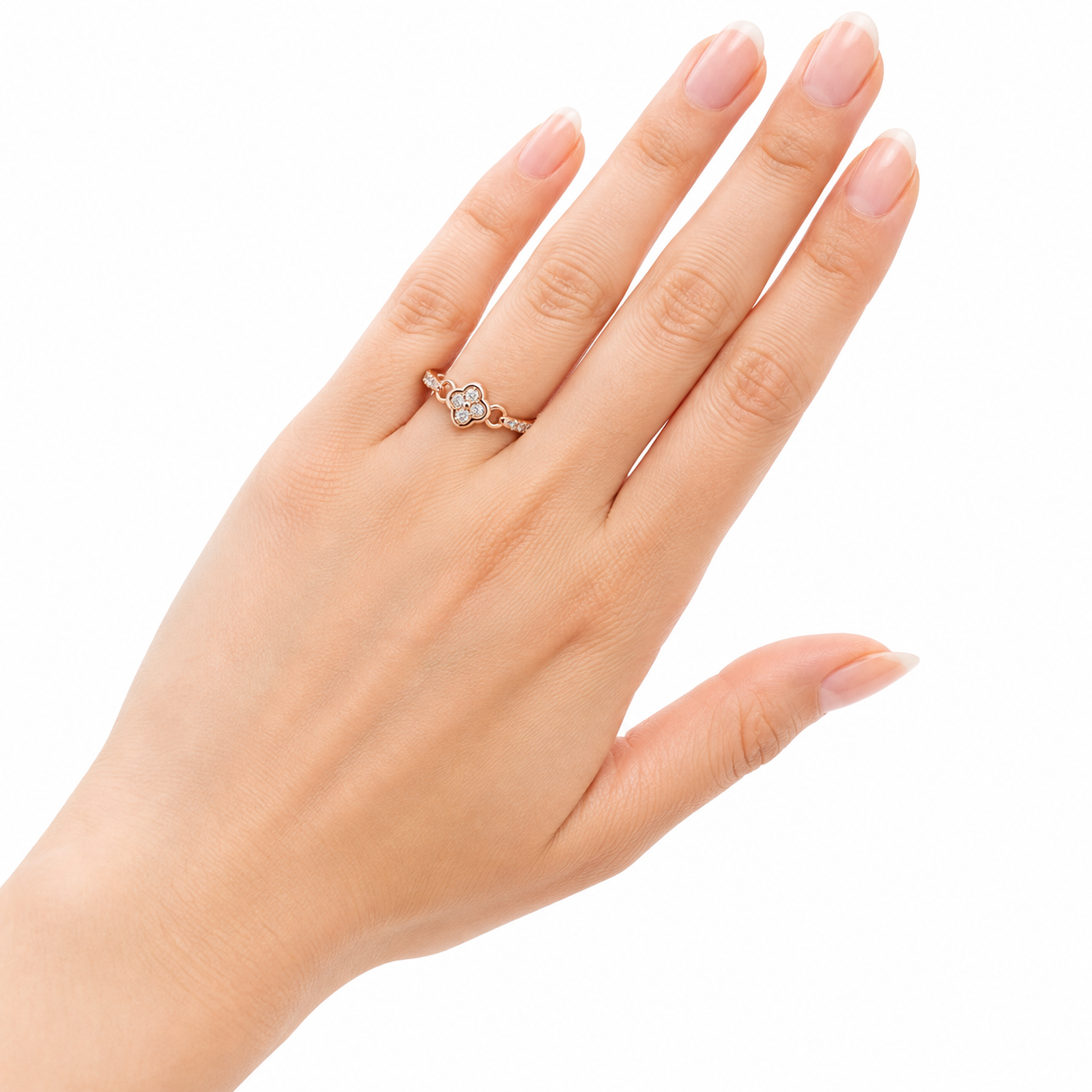 Clover Diamond Ring