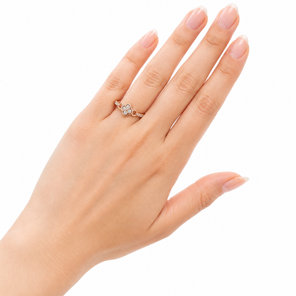 Clover Diamond Ring