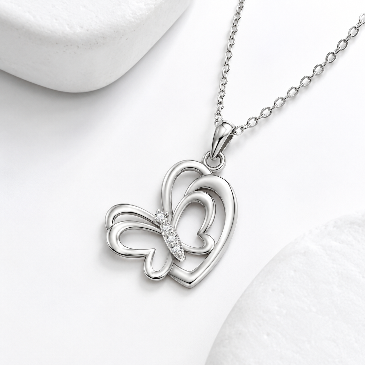 Butterfly Heart Pendant