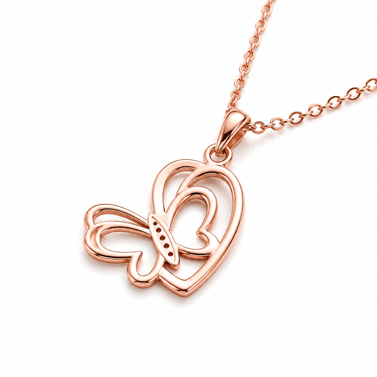Butterfly Heart Pendant