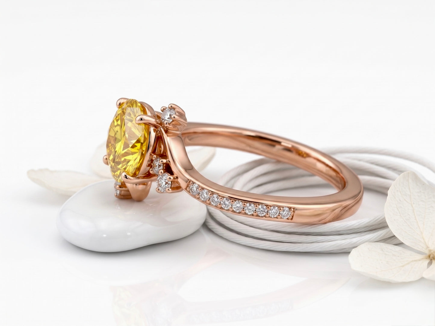 Imperial Bypass Yellow Sapphire Ring