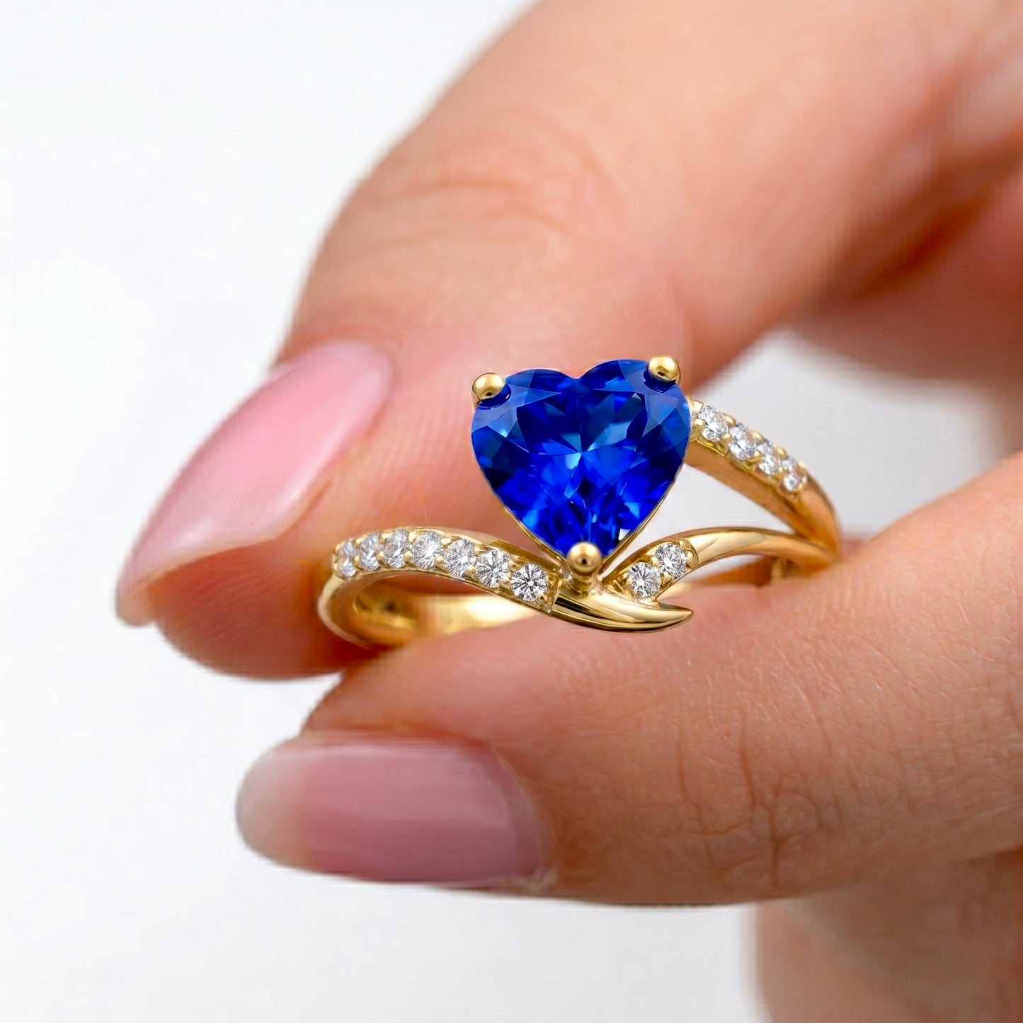 Royal Heart Bypass Wave Ring