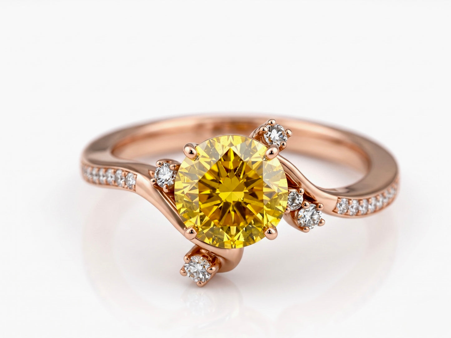 Imperial Bypass Yellow Sapphire Ring