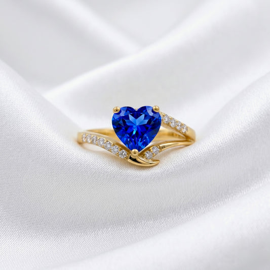 Royal Heart Bypass Wave Ring