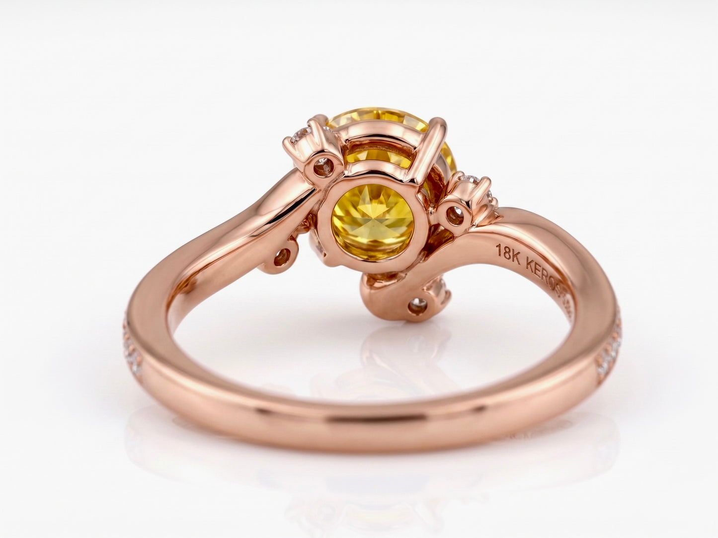 Imperial Bypass Yellow Sapphire Ring