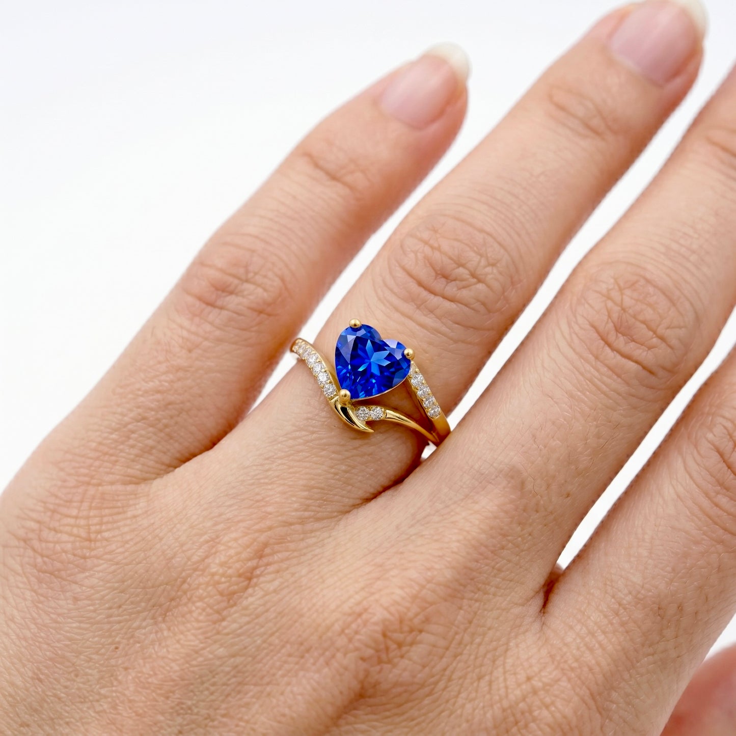 Royal Heart Bypass Wave Ring