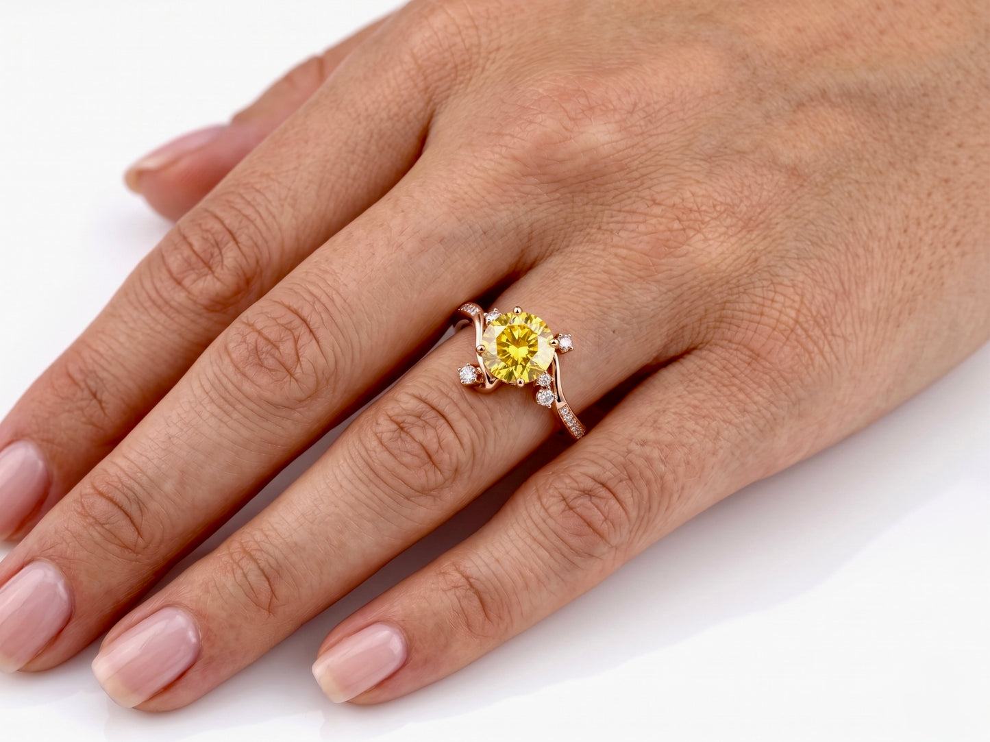 Imperial Bypass Yellow Sapphire Ring