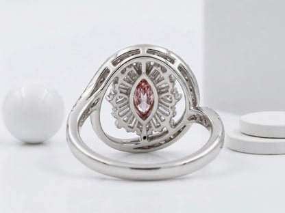 Aura Blossom Marquise Pink Diamond Ring
