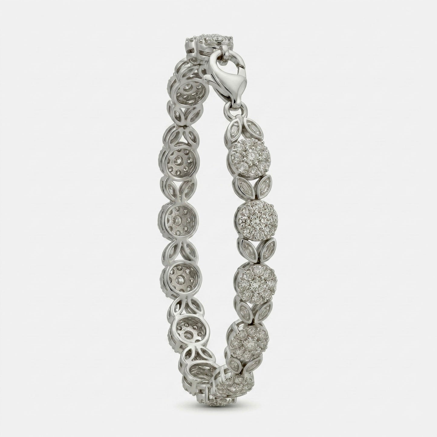Imperial Cluster & Marquise Link Bracelet