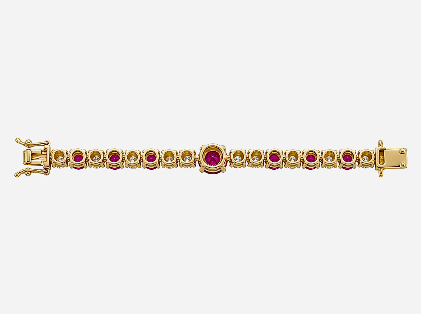 Ruby lite & Diamond Tennis Bracelet