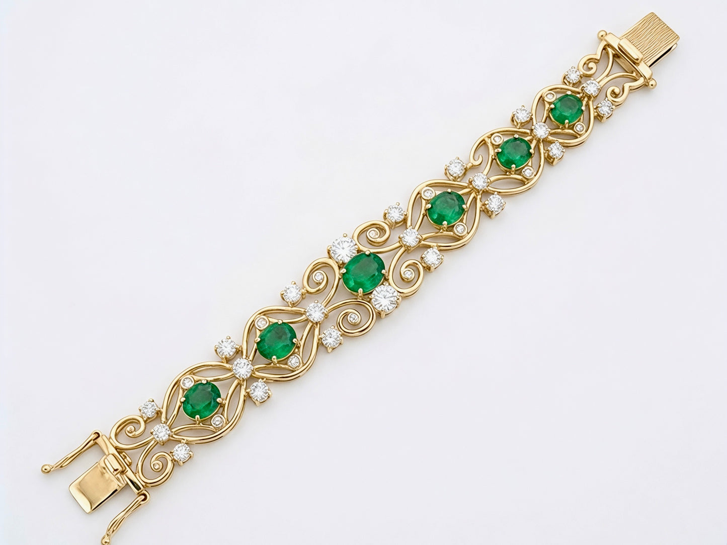Filigree Emerald Filigree Bracelet