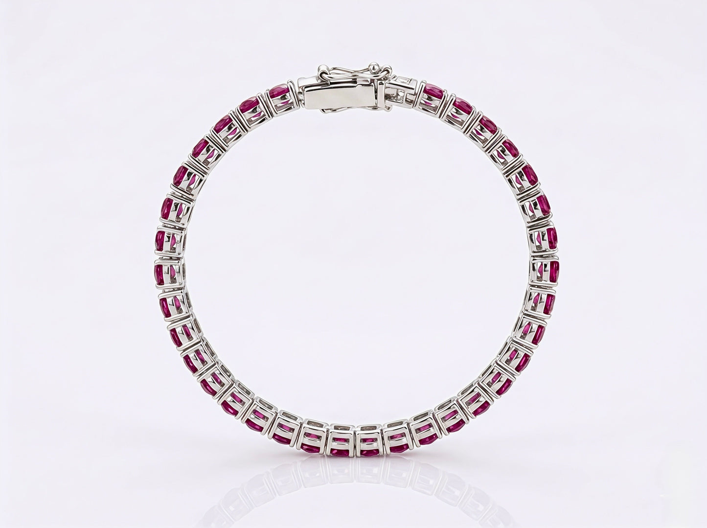 Imperial Rubellite Tennis Bracelet