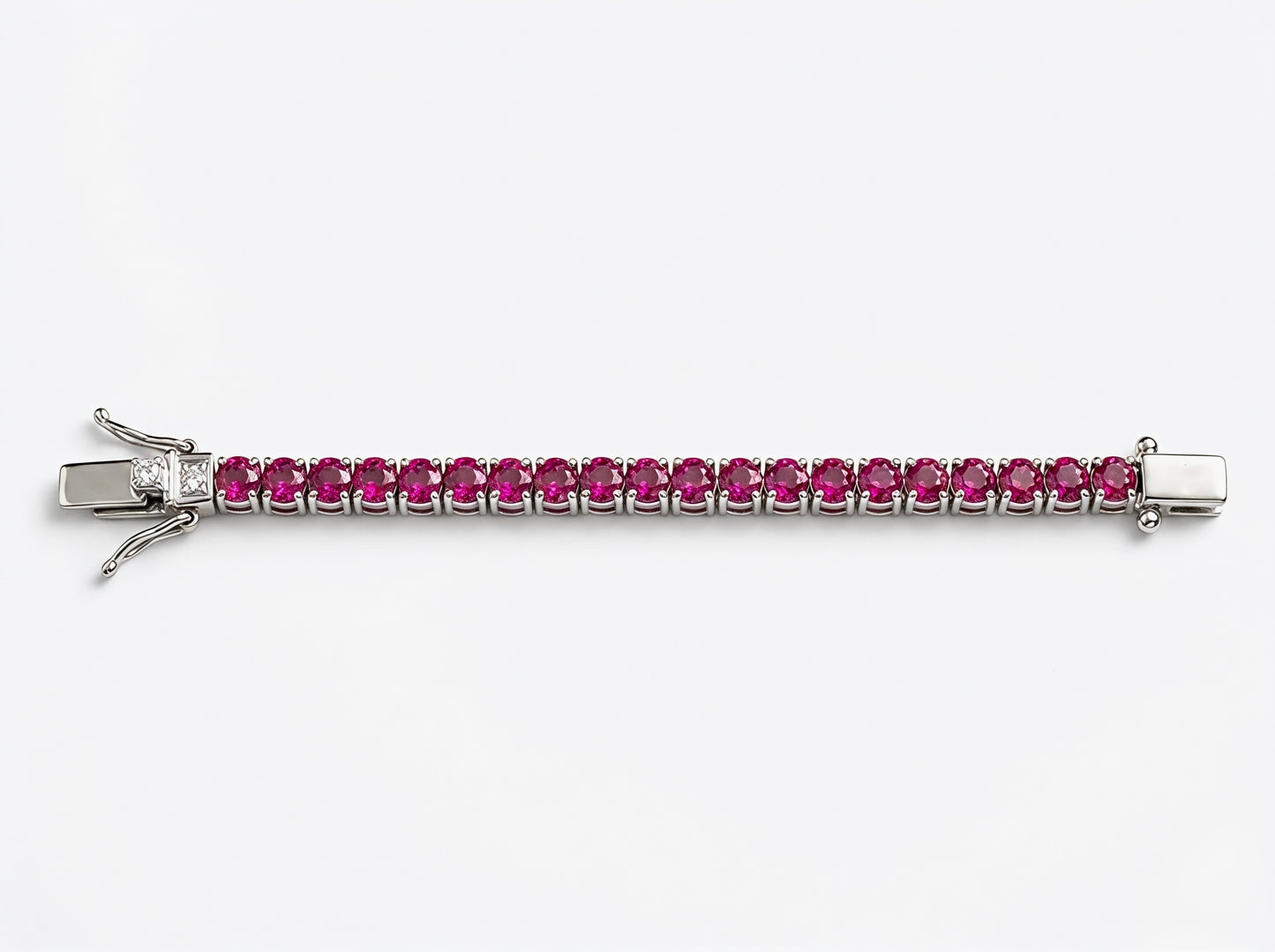 Imperial Rubellite Tennis Bracelet