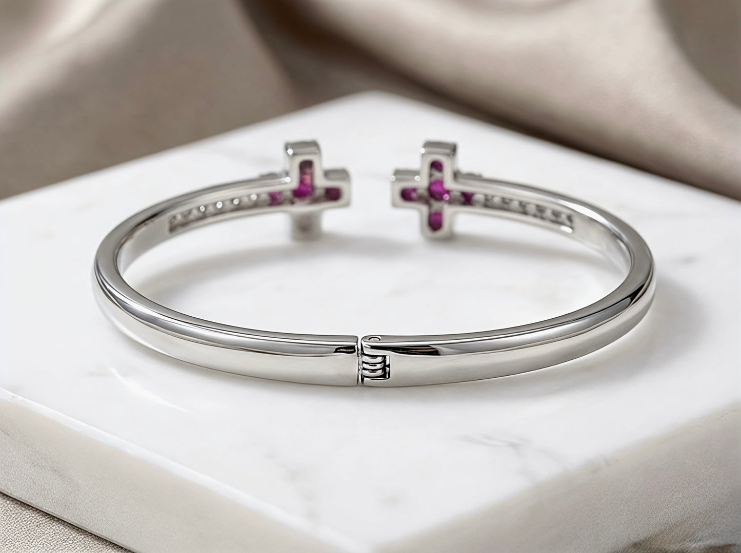 Imperial Cross Bypass Bangle