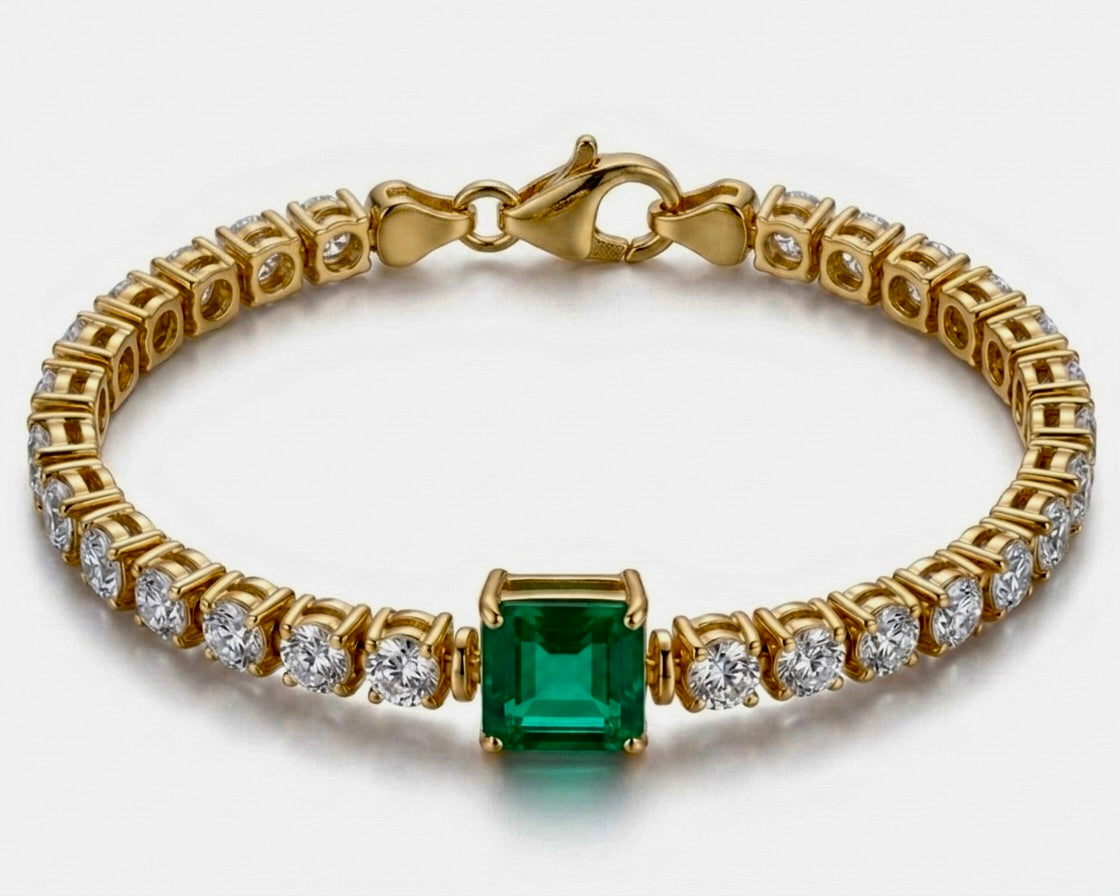 Imperial Emerald Tennis Bracelet
