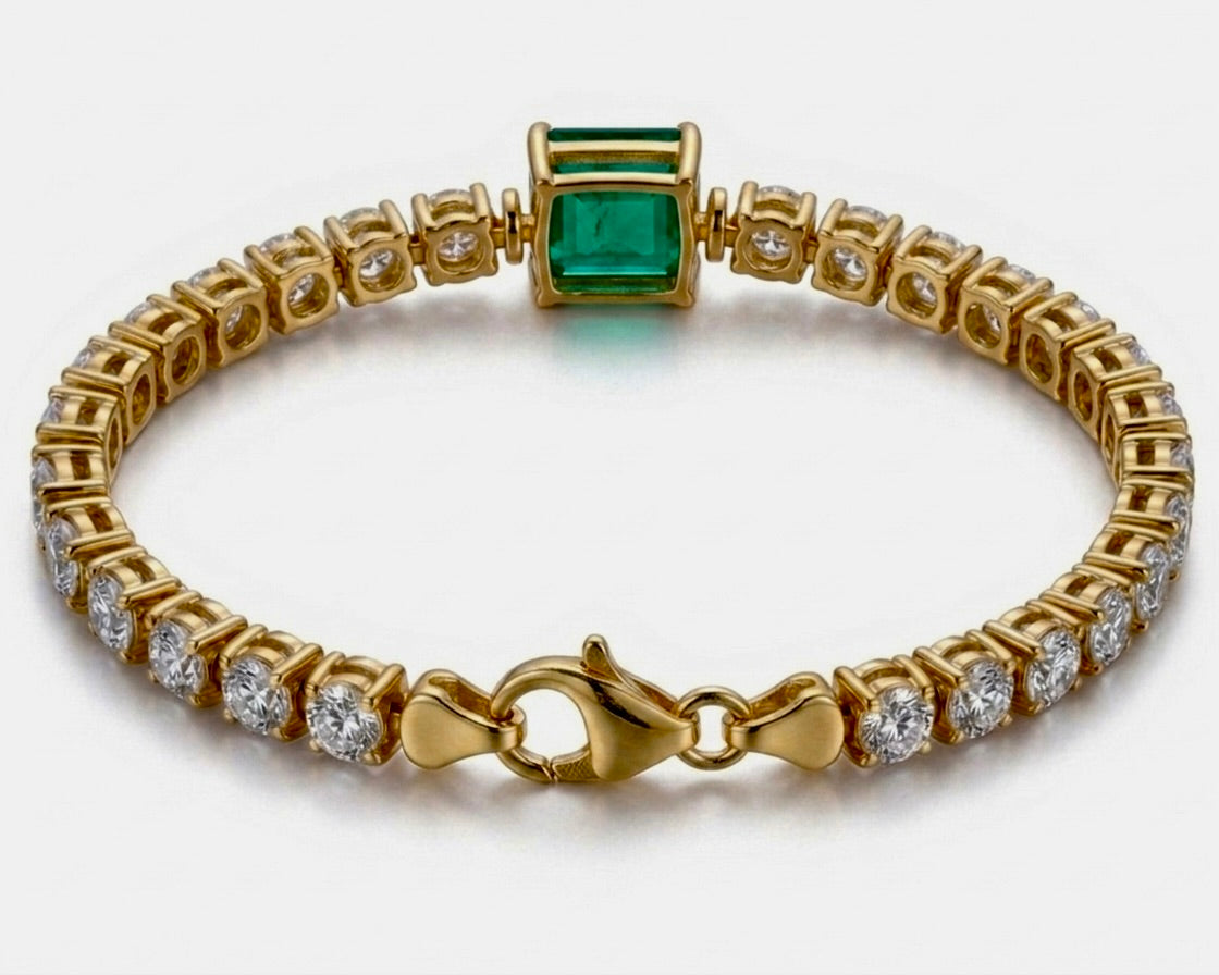 Imperial Emerald Tennis Bracelet