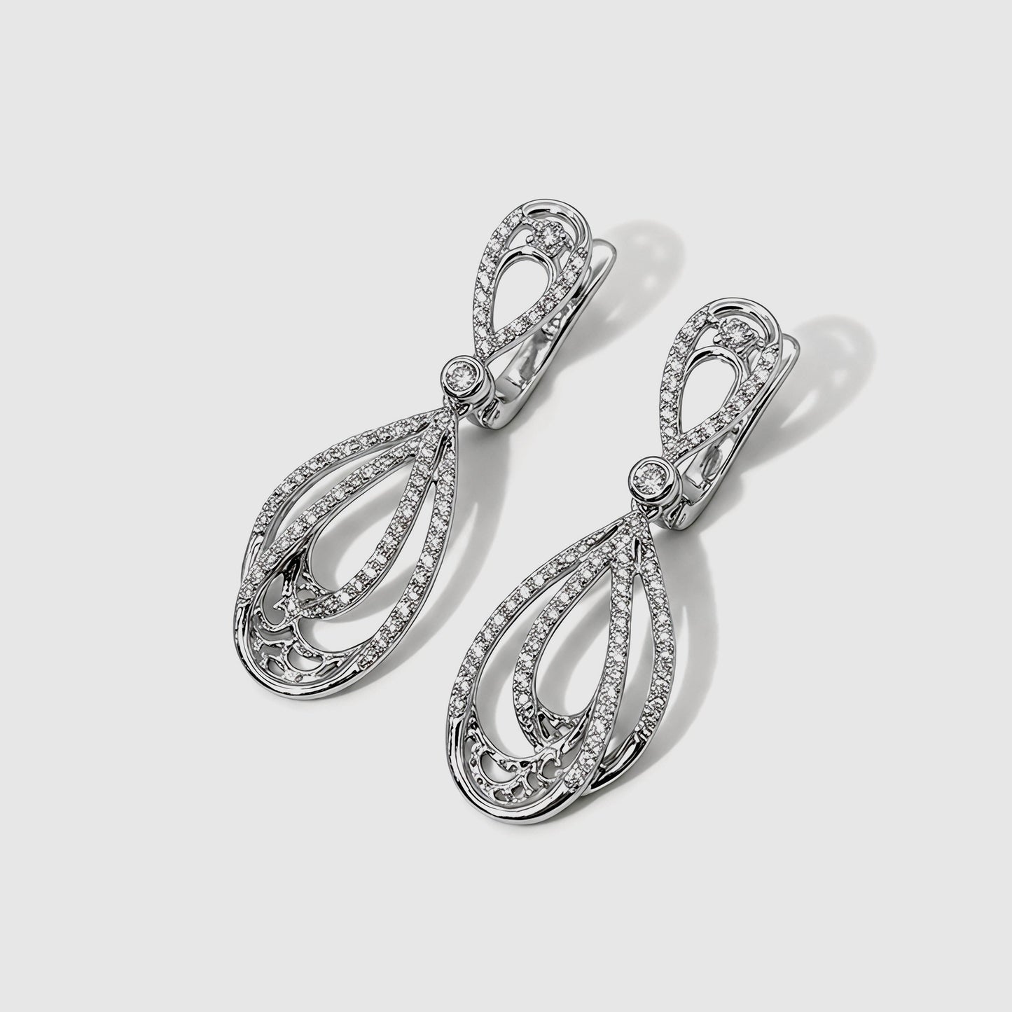 Eternal Filigree Teardrop Earrings