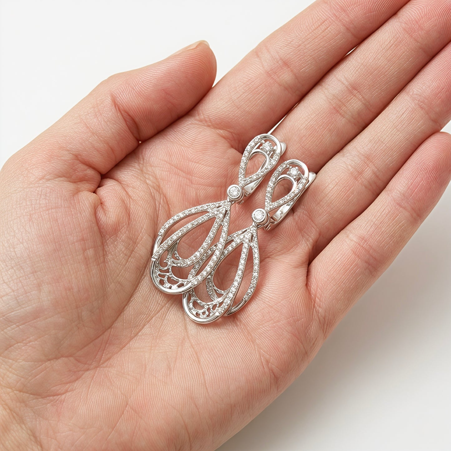 Eternal Filigree Teardrop Earrings
