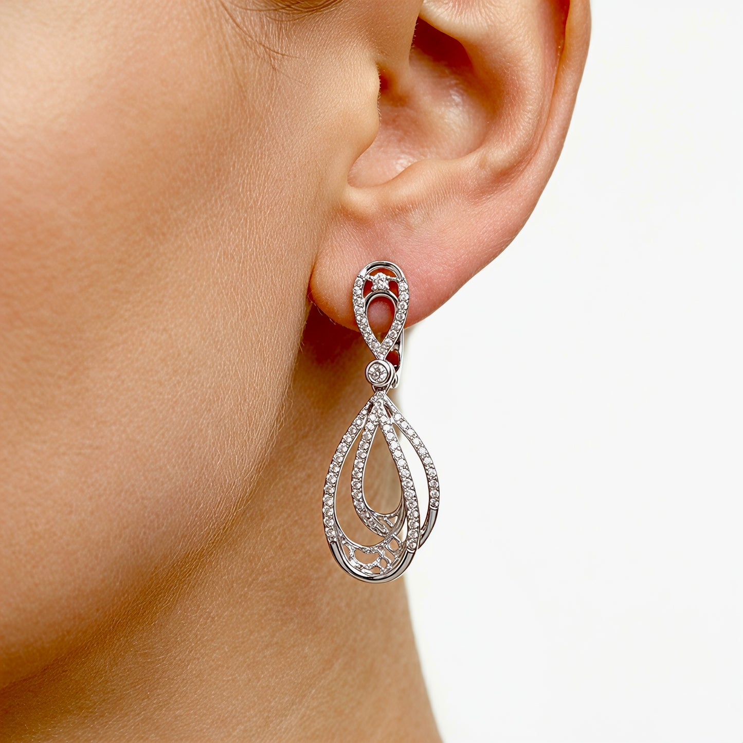 Eternal Filigree Teardrop Earrings