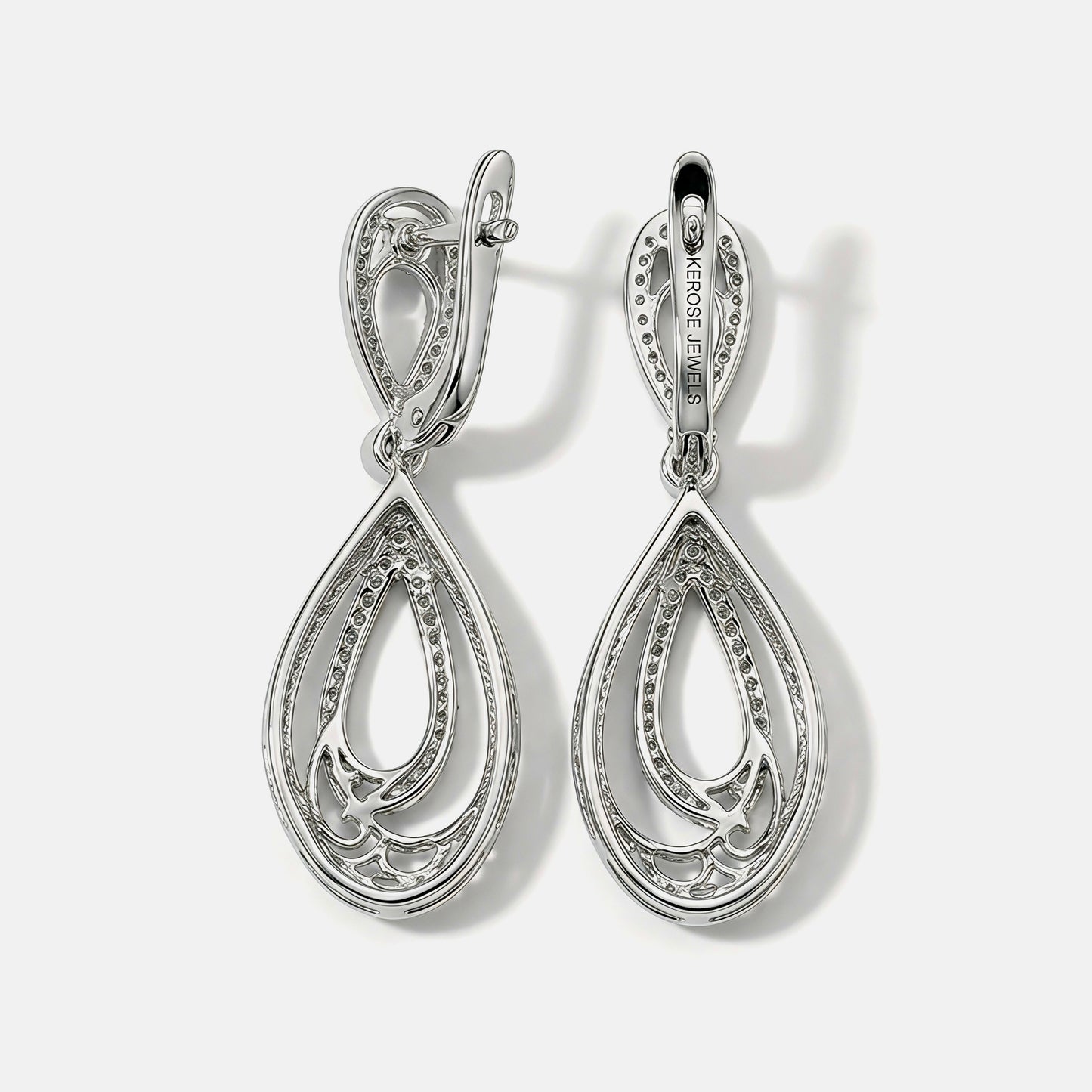 Eternal Filigree Teardrop Earrings
