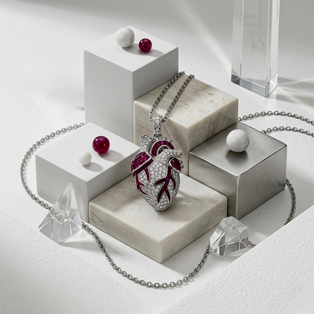 Anatomical Heart Pendant
