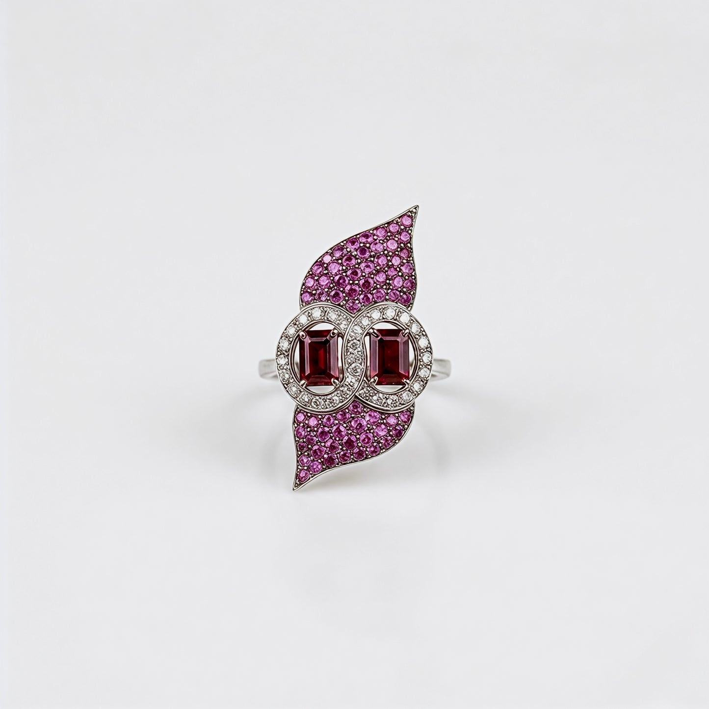 Imperial Infinity Leaf Ruby Ring