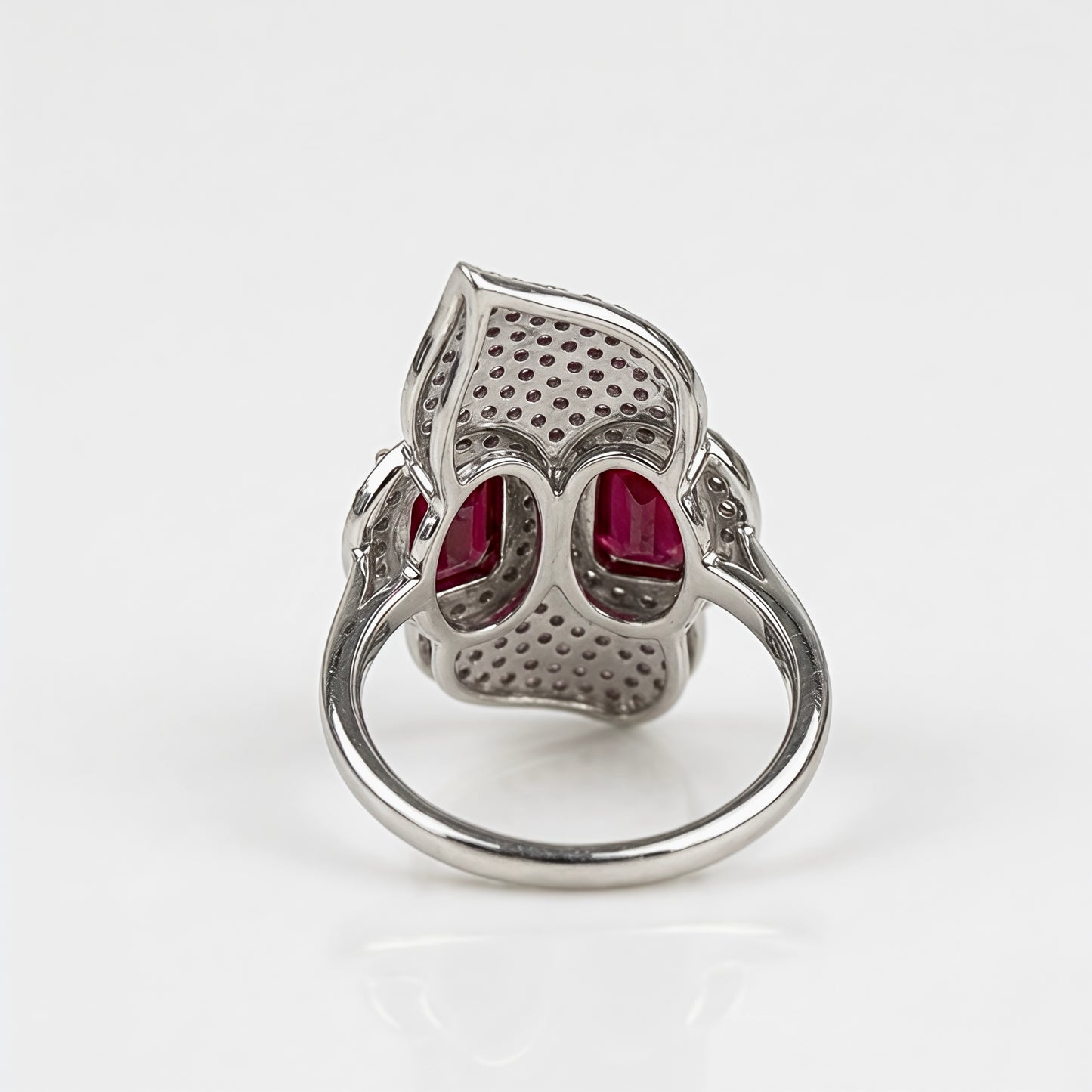 Imperial Infinity Leaf Ruby Ring
