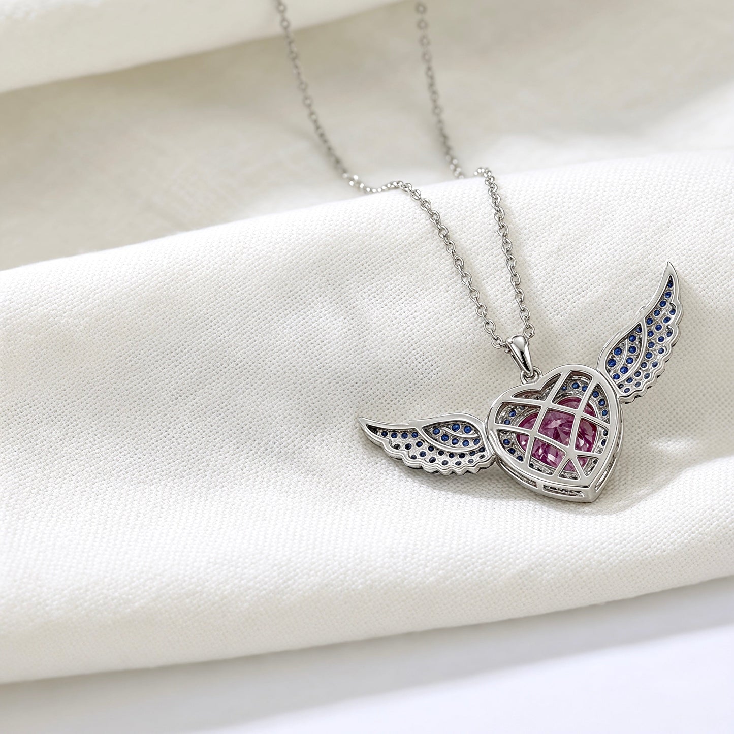 Celestial Angel Heart Pendant