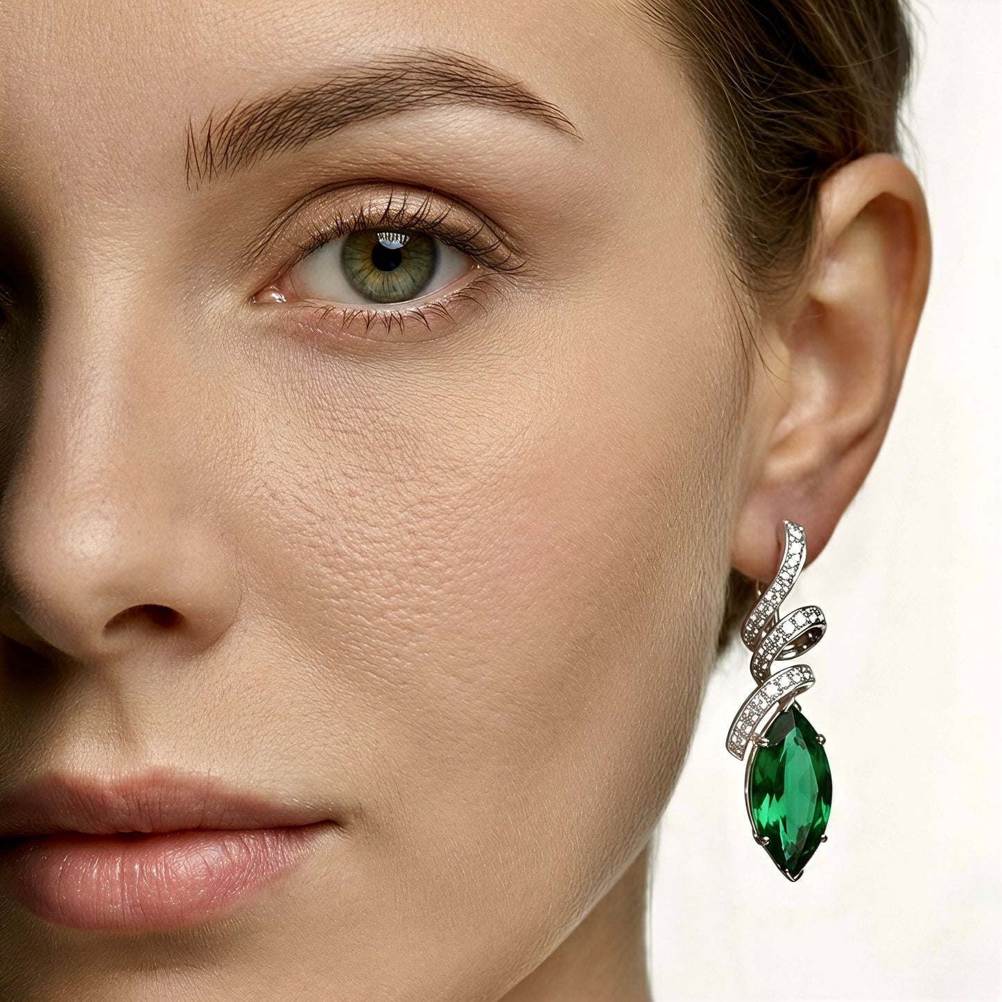 Verdant Infinitum Marquise Drop Earrings