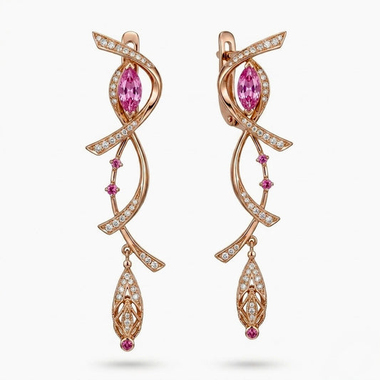 Blossom Infinitum Ribbon Drop Earrings