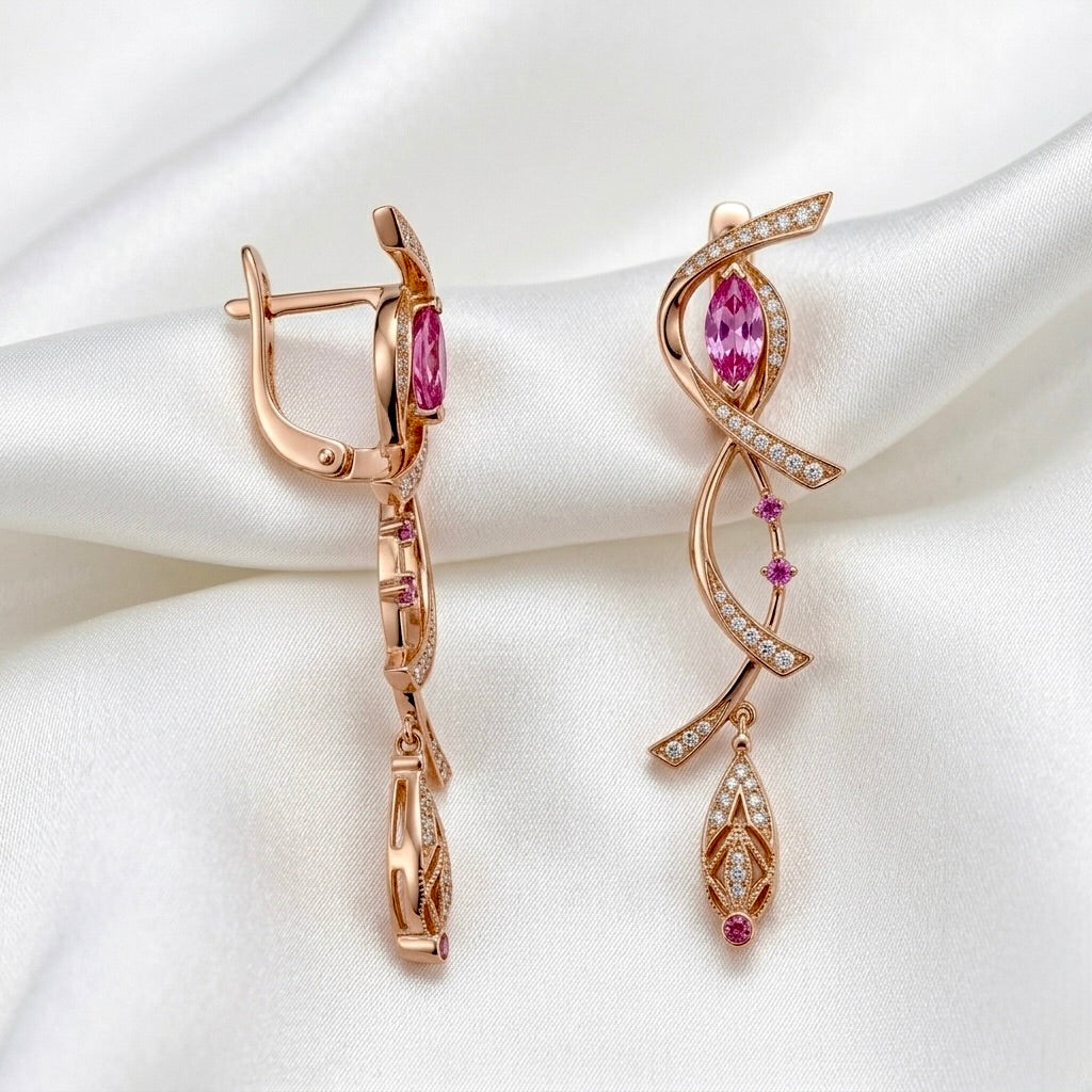 Blossom Infinitum Ribbon Drop Earrings