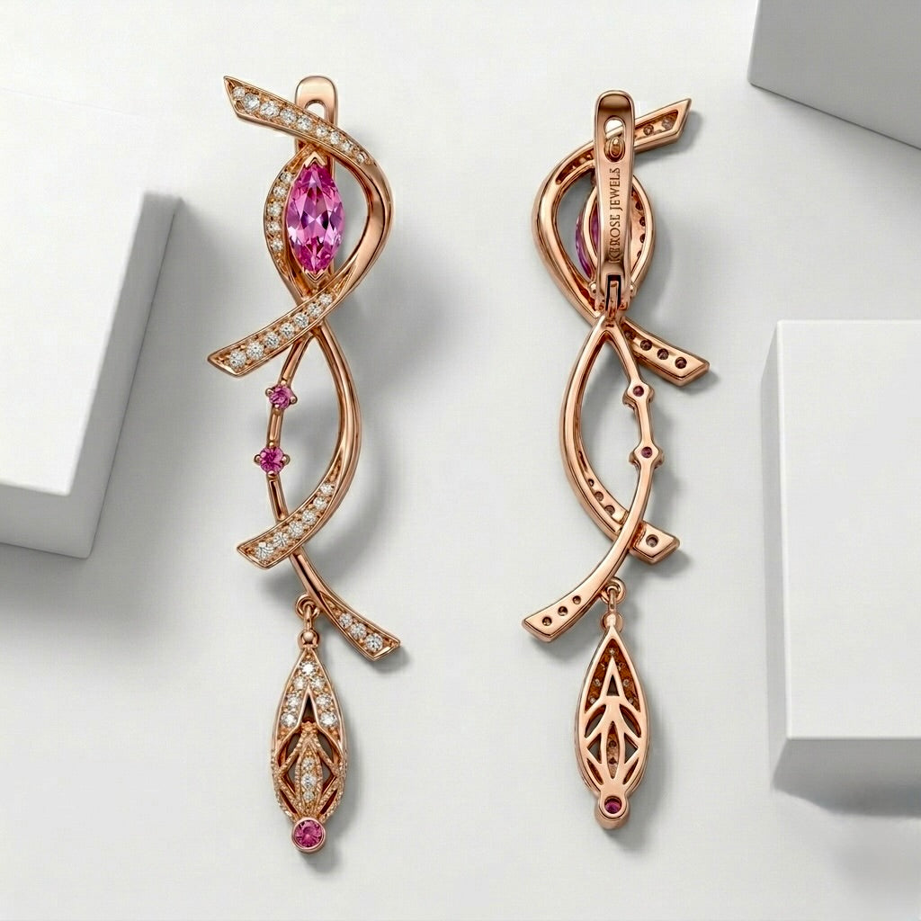 Blossom Infinitum Ribbon Drop Earrings