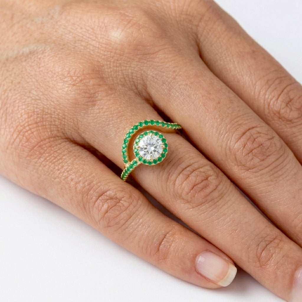 Imperial Halo Floating Wave Ring