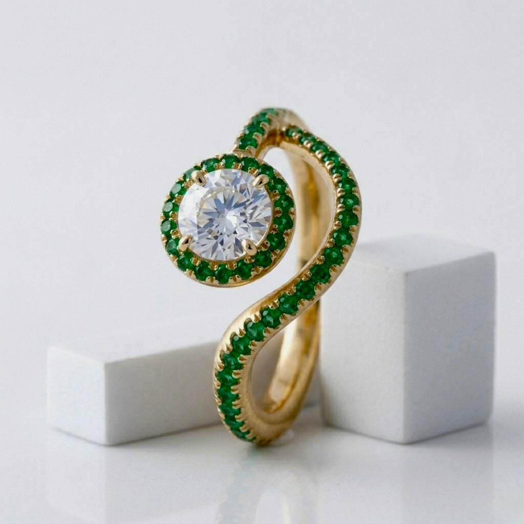 Imperial Halo Floating Wave Ring