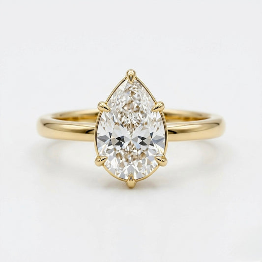 Lumina Pear Cut Solitaire Ring