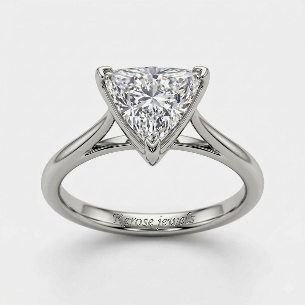 Trillionaire Solitaire Engagement Ring