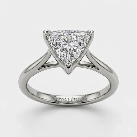 Trillionaire Solitaire Engagement Ring