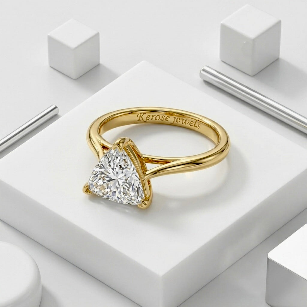 Trillionaire Solitaire Engagement Ring