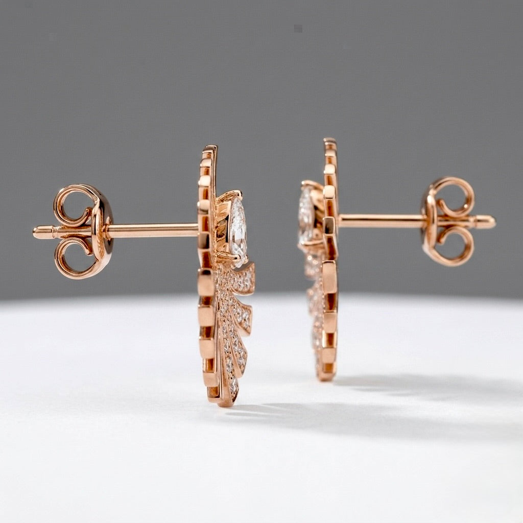 Sunburst Fan Stud