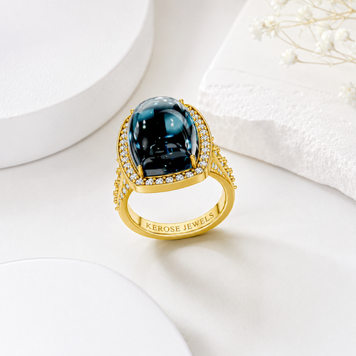 Royal Cushion Tanzanite Statement Ring
