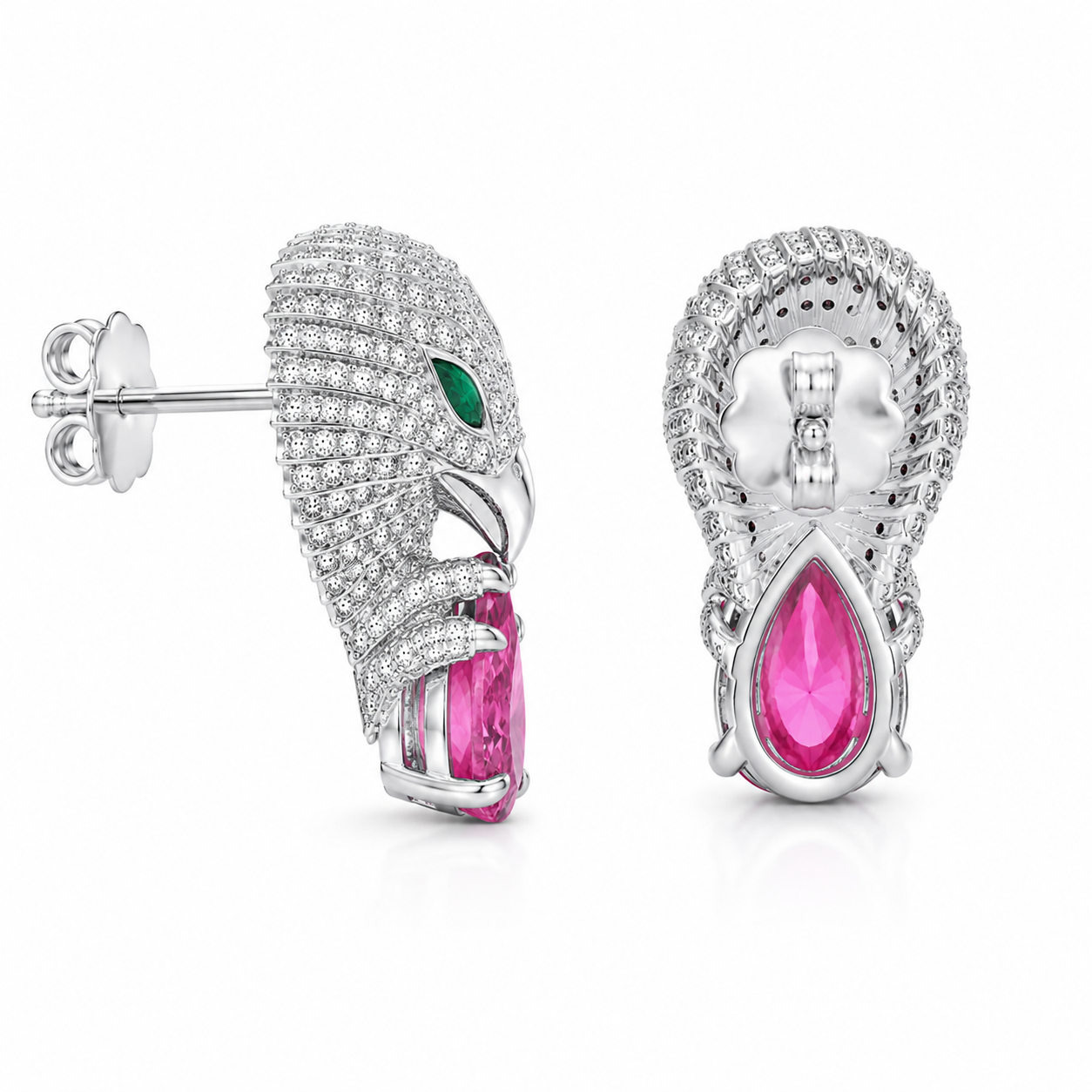 Regal Eagle Drop Earrings