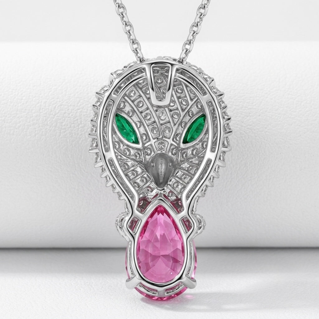 Regal Eagle Pink Sapphire Pendant
