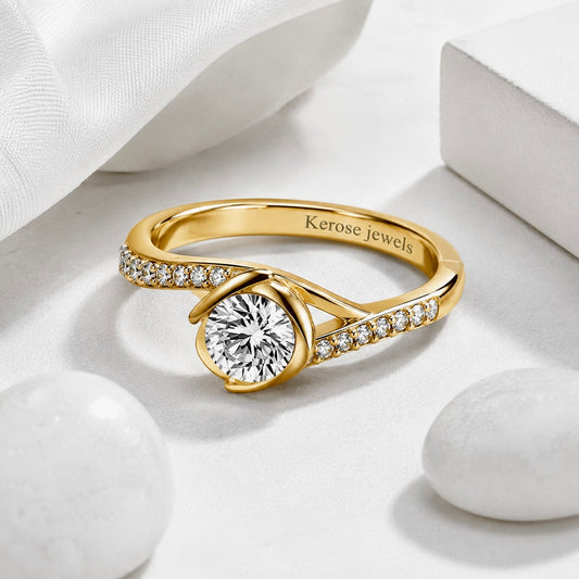 Solitaire Bloom Engagement Ring