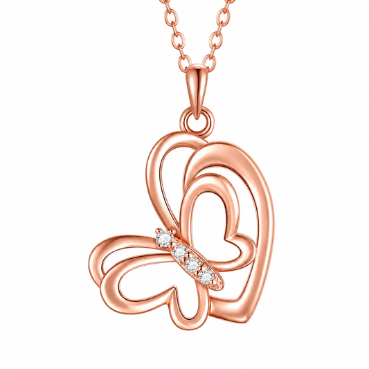 Butterfly Heart Pendant